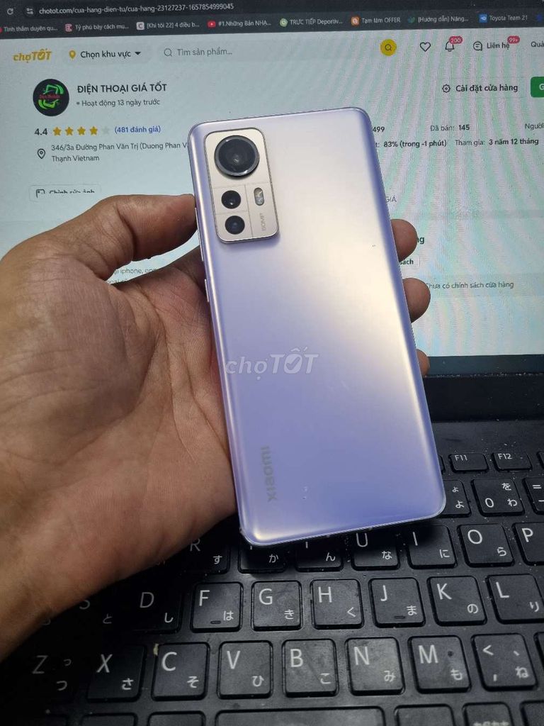 XIAOMI 12S 8GB.128GB SNAP 8 PLUS GEN 1 ZIN ĐẸP . Mua bán Điện thoại tại Quận Bình Thạnh Tp Hồ Chí Minh được đăng bởi Dân Mobile hình 1