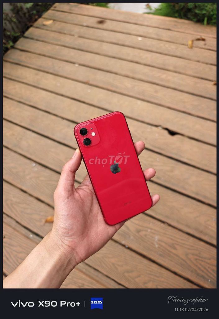 Apple iPhone 11 64GB Đỏ Đã sử dụng. Mua bán Điện thoại tại Huyện Sông Lô Vĩnh Phúc được đăng bởi BCMC2026 hình 1