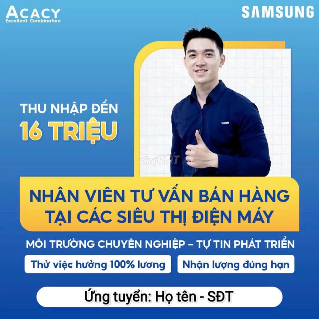 Nhân viên tư vấn hàng điện tử điện lạnh. Việc làm PG tại Huyện Giồng Trôm Bến Tre được đăng bởi Tô Phương Thảo hình 1