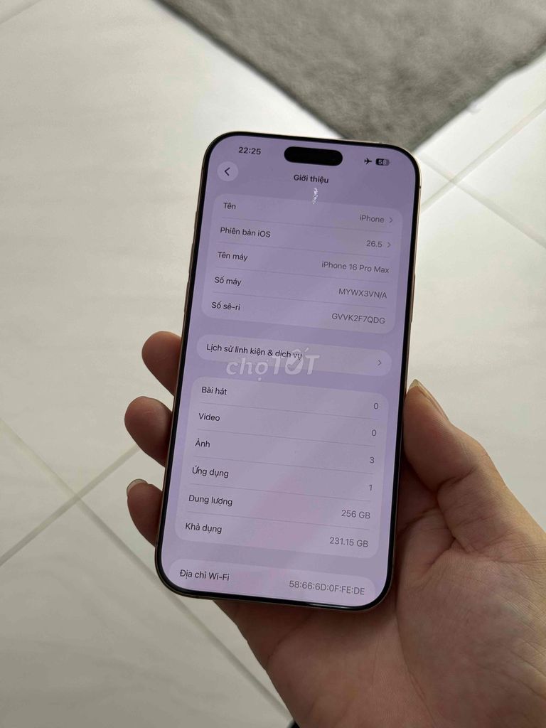 Apple iPhone 16 Pro Max 256GB VNA full chức năng. Mua bán Điện thoại tại Quận Cầu Giấy Hà Nội được đăng bởi Luyệnnn hình 1
