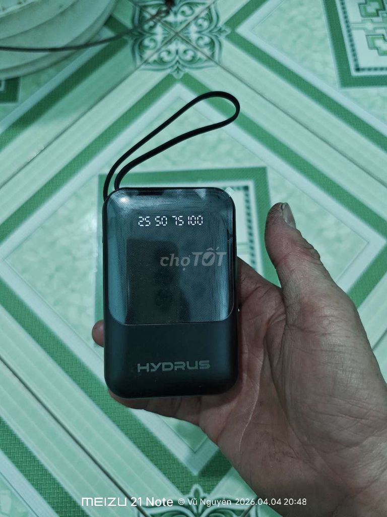 Pin sạc dự phòng HYDRUS Đen Mới. Mua bán Phụ kiện (Màn hình, Chuột...) tại Huyện Trảng Bàng Tây Ninh được đăng bởi Vũ Nguyễn hình 1