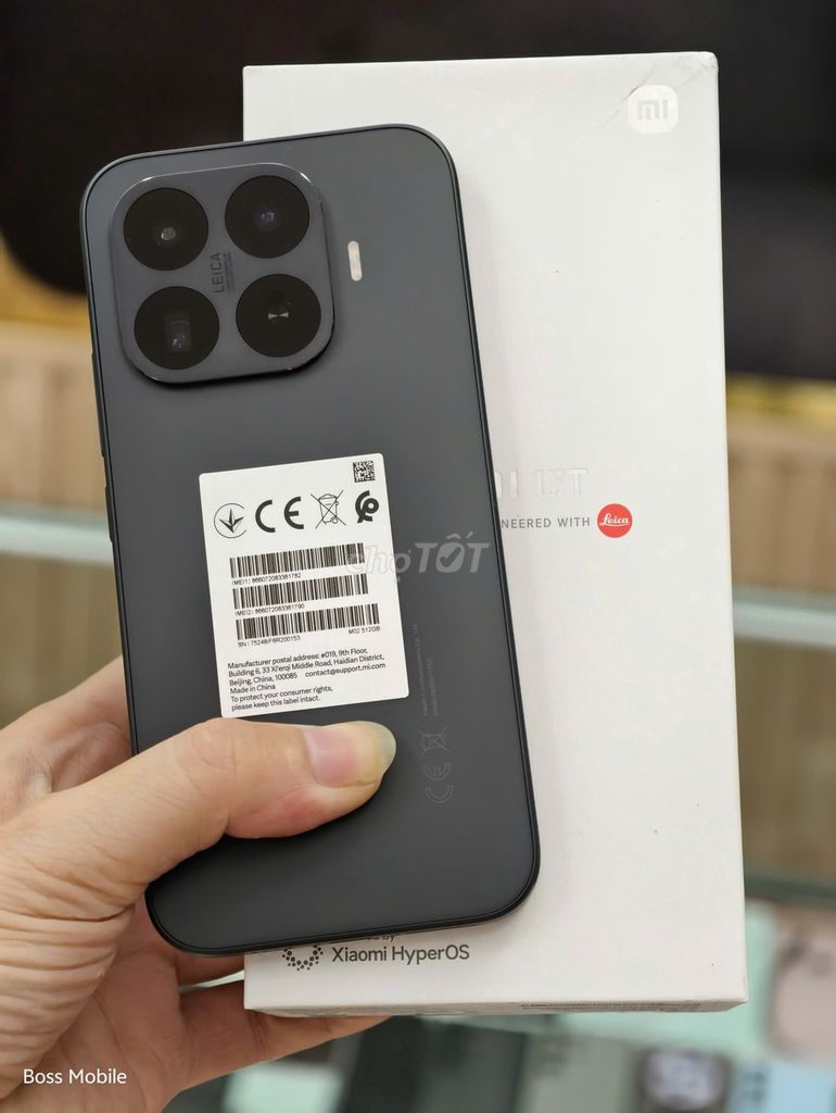 Xiaomi 17T 5G 12GB/512GB Đen sạc 3 lần chính hãng. Mua bán Điện thoại tại Quận Hai Bà Trưng Hà Nội được đăng bởi Boss Mobile hình 1