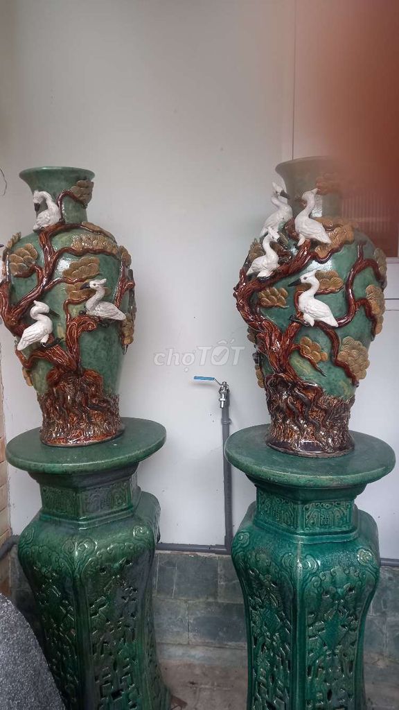 Cặp bình cổ  Cây Mai . Có mộc chánh lò Cây Mai. Mua bán Đồ sưu tầm, đồ cổ tại Thành phố Nha Trang Khánh Hòa được đăng bởi Thanh Nhatrang hình 1