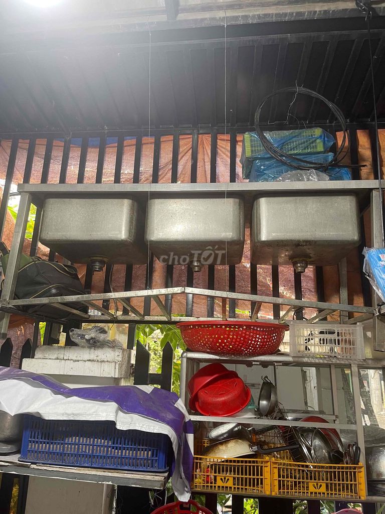 Bồn rửa chén Inox 3 ngăn. Mua bán Dụng cụ nhà bếp tại Quận 7 Tp Hồ Chí Minh được đăng bởi Anh Khải hình 1