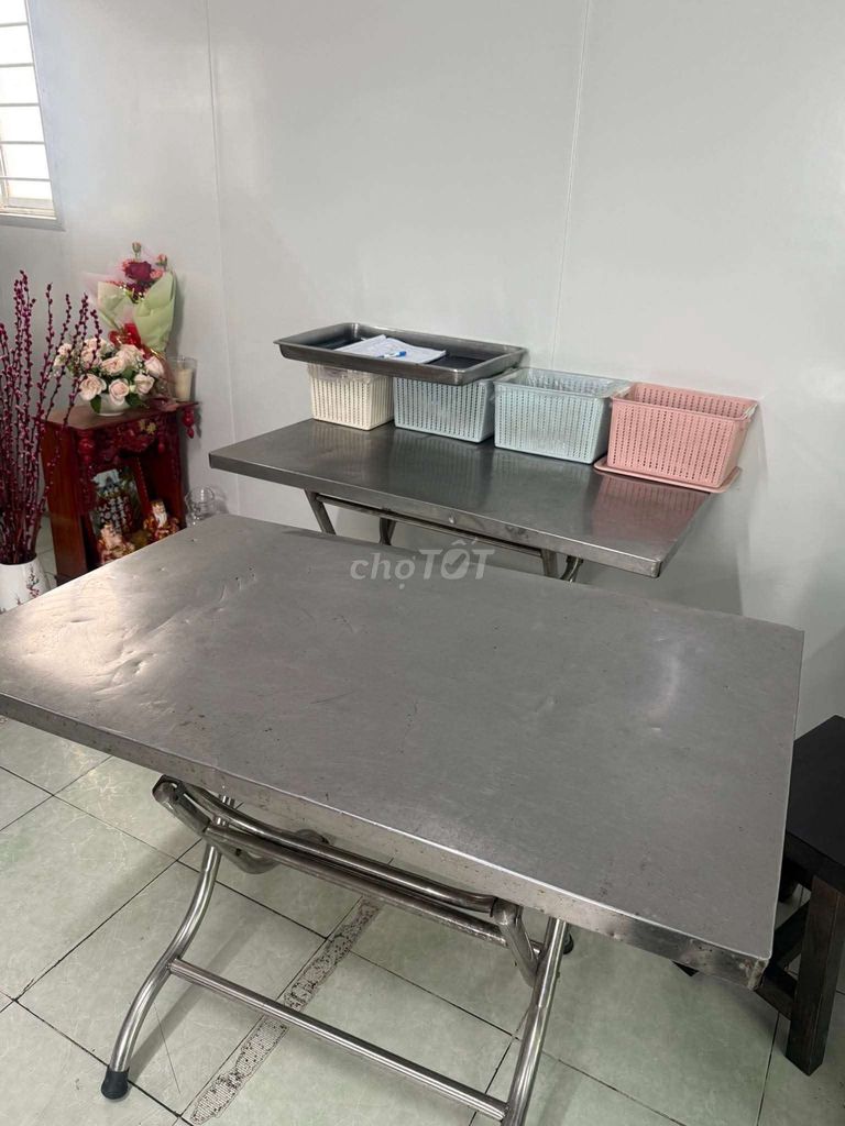 Bàn ăn Inox 60 x 1m. Mua bán Bàn ghế tại Thành phố Thuận An Bình Dương được đăng bởi Trần Trường An hình 1