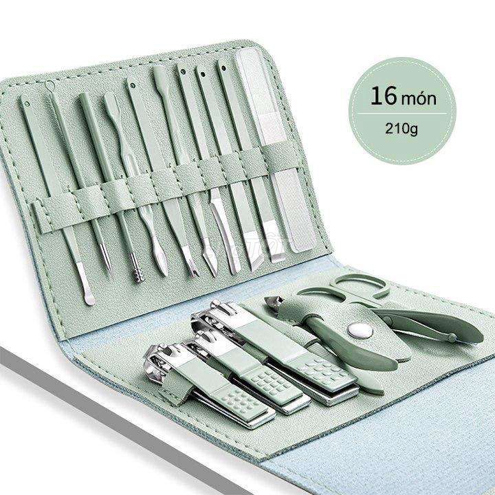Bộ làm móng 16 món Kim loại. Mua bán Phụ kiện thời trang khác tại Thành phố Vĩnh Long Vĩnh Long được đăng bởi Blue Home Gia Dụng Giá Sỉ Toàn Quốc hình 1
