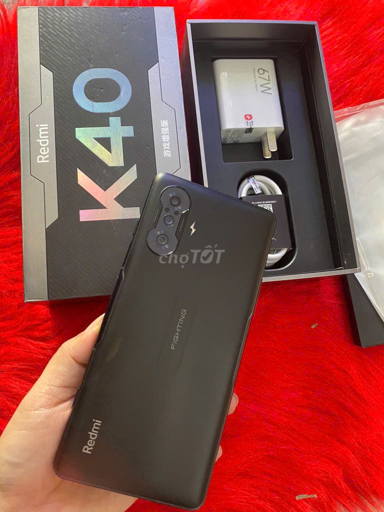 LUCKYPHONE  REDMI K40 GAMING FULLBOX hộp sạc ốp