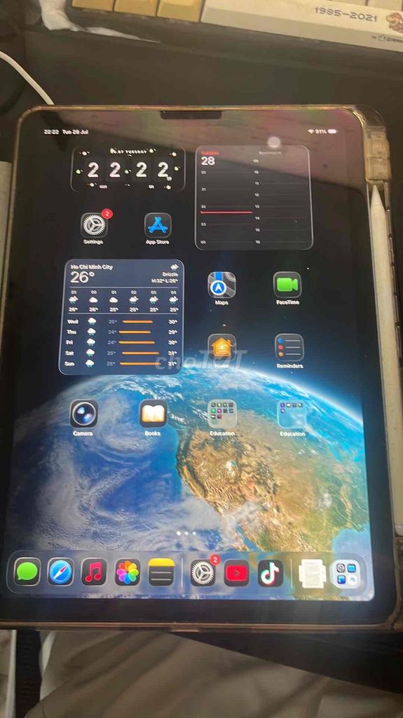 Apple iPad Air 4 256GB Xám Khá mới. Mua bán Máy tính bảng tại Quận Hoàng Mai Hà Nội được đăng bởi PTD hình 1