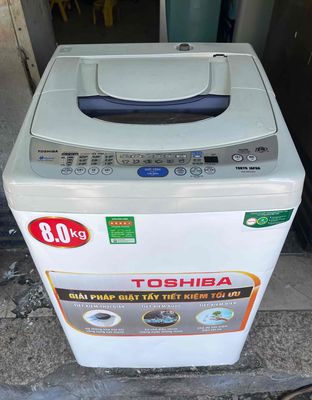 Máy giặt Toshiba 8kg giặt vắt êm đềm tiết kiệm🖤