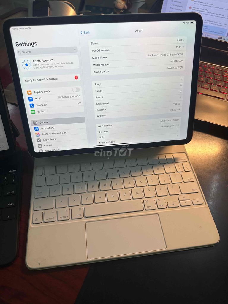 Apple iPad Pro M1 128GB Bạc. Mua bán Máy tính bảng tại Quận Cầu Giấy Hà Nội được đăng bởi Minh Khuê hình 1
