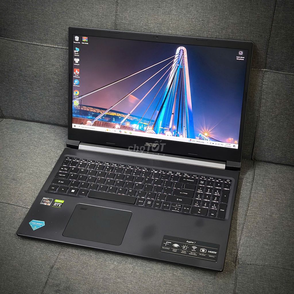 Aspire 7 A715-43G R5-5625U ,16GB, 256GB, RTX 3050. Mua bán Laptop tại Thành phố Thủ Đức Tp Hồ Chí Minh được đăng bởi Nguyễn Viết Quy hình 1