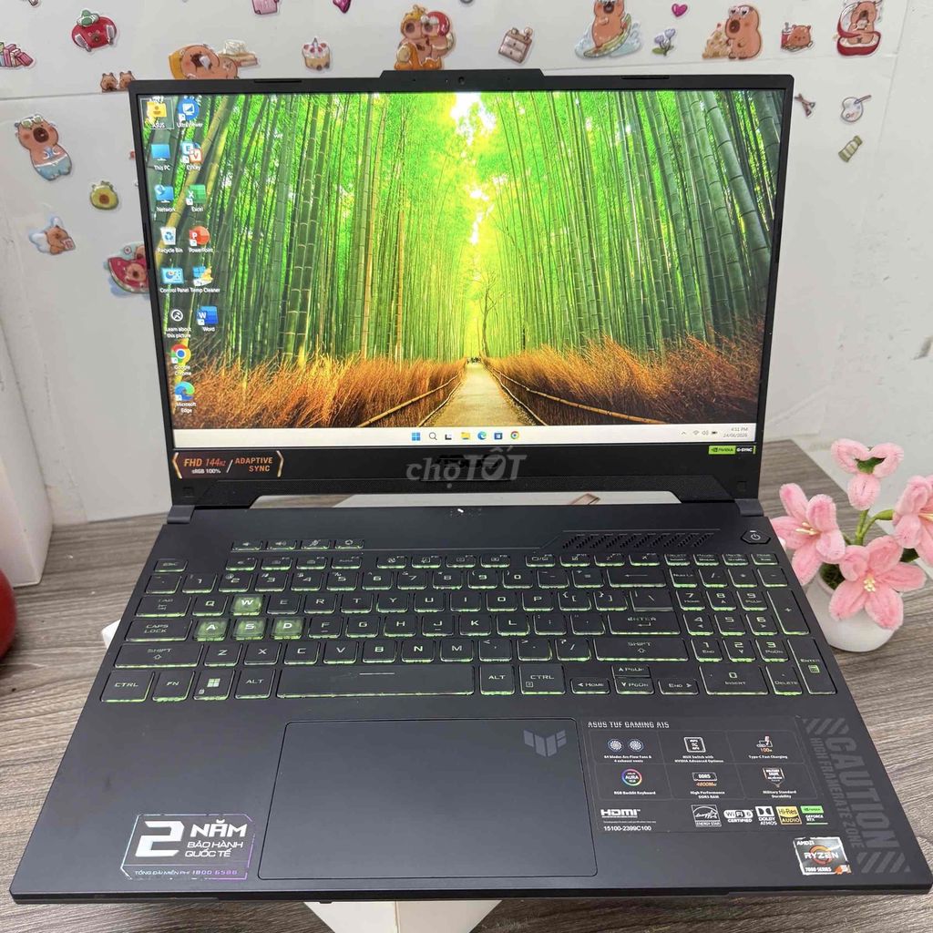 ASUS TUF GAMING A15 FA507NU Ryzen 5 - RTX 4050. Mua bán Laptop tại Quận Liên Chiểu Đà Nẵng được đăng bởi TT Center 603 Tôn Đức Thắng Hòa Khánh  hình 1