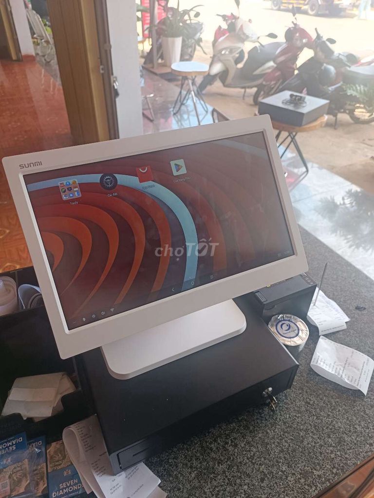 Máy bán hàng POS SUNMI D2 15 inch Trắng. Mua bán Đồ dùng văn phòng tại Thành phố Đà Lạt Lâm Đồng được đăng bởi Tuandalat hình 1
