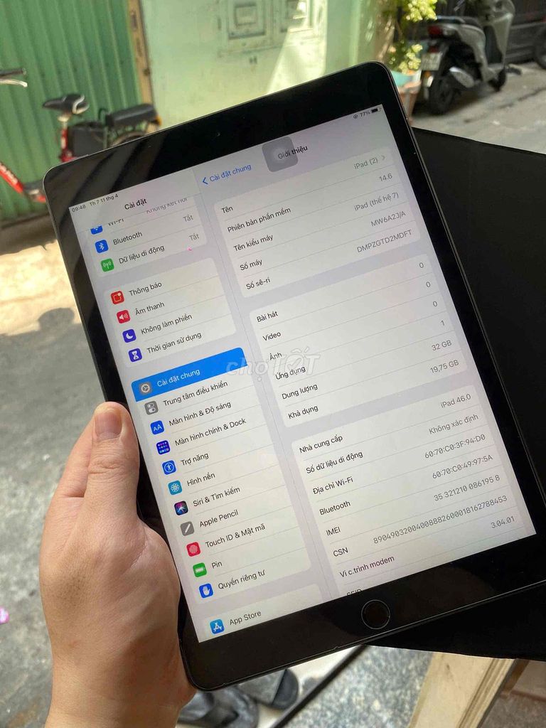 Apple iPad (Thế hệ 7) 32GB Xám. Mua bán Máy tính bảng tại Thành phố Thủ Đức Tp Hồ Chí Minh được đăng bởi Điện Lạnh Kha hình 1