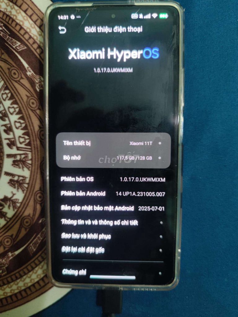 Xiaomi 11T 128GB/8GB Trắng. Mua bán Điện thoại tại Huyện Trần Văn Thời Cà Mau được đăng bởi Văn Được hình 1