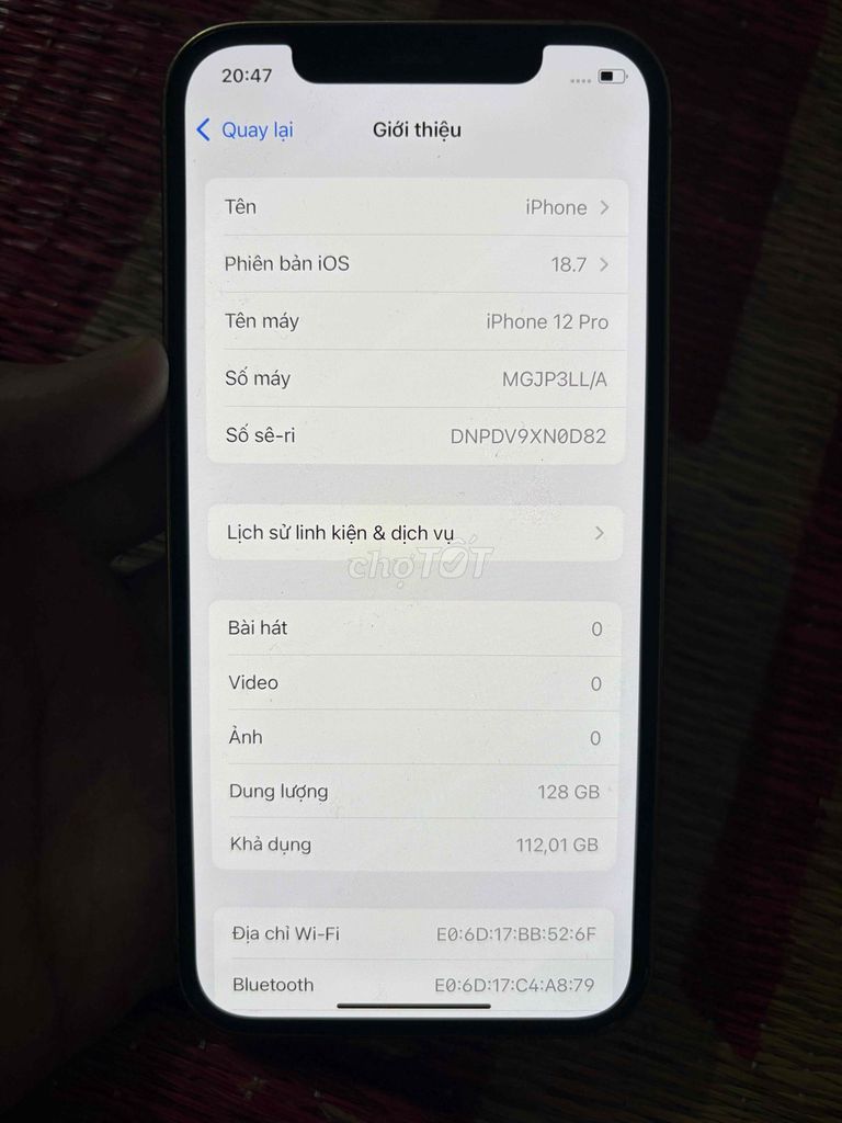 Apple iPhone 12 Pro 128GB Vàng. Mua bán Điện thoại tại Huyện Gia Lâm Hà Nội được đăng bởi Chiến hình 1