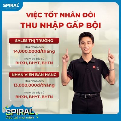 [LG] NHÂN VIÊN BÁN HÀNG ĐIỆN MÁY LG