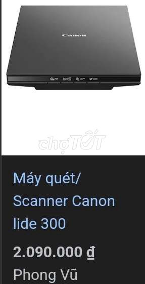 Máy scan màu canon Lide 300 mới 99% scan siêu đẹp