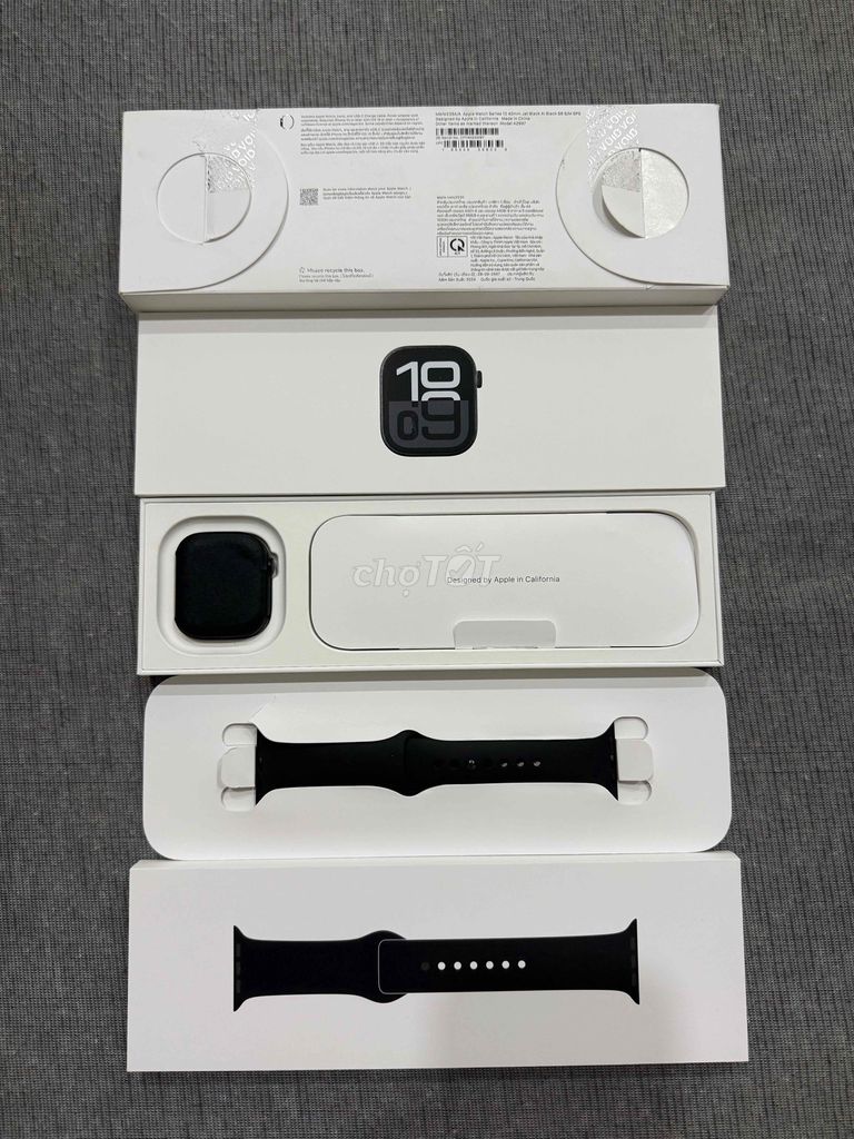 Apple Watch Series 10/42MM GPS Nhôm Màu Jet Black