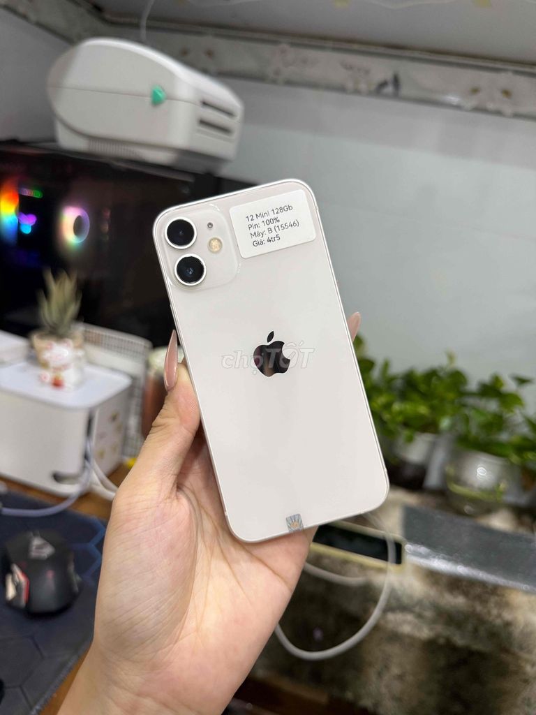 Apple iPhone 12 Mini 128GB Trắng 98%. Mua bán Điện thoại tại Huyện Hóc Môn Tp Hồ Chí Minh được đăng bởi Luân Hoài hình 1
