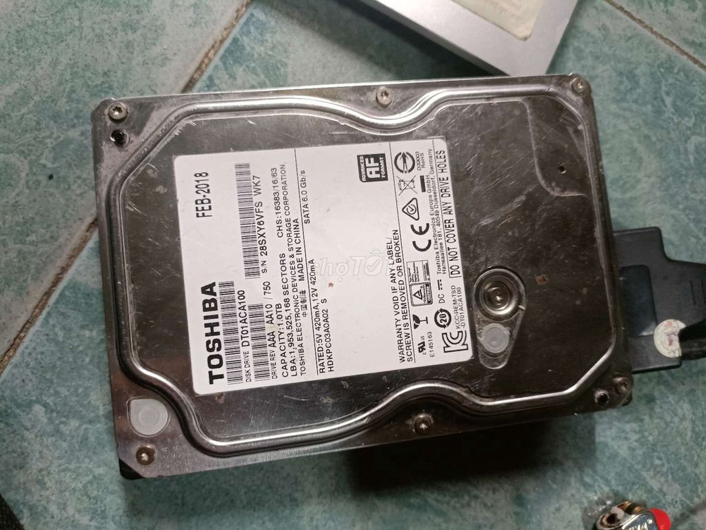 Ổ cứng Toshiba 1000GB Đã sử dụng. Mua bán Linh kiện (RAM, Card...) tại Quận Gò Vấp Tp Hồ Chí Minh được đăng bởi nguyen nguyen hình 1