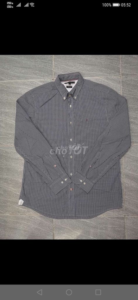 Áo sơmi dài tay Tommy Hilfiger Xám Vintage size XL. Mua bán Quần áo tại Quận Gò Vấp Tp Hồ Chí Minh được đăng bởi Hàng 2handsgood hình 1