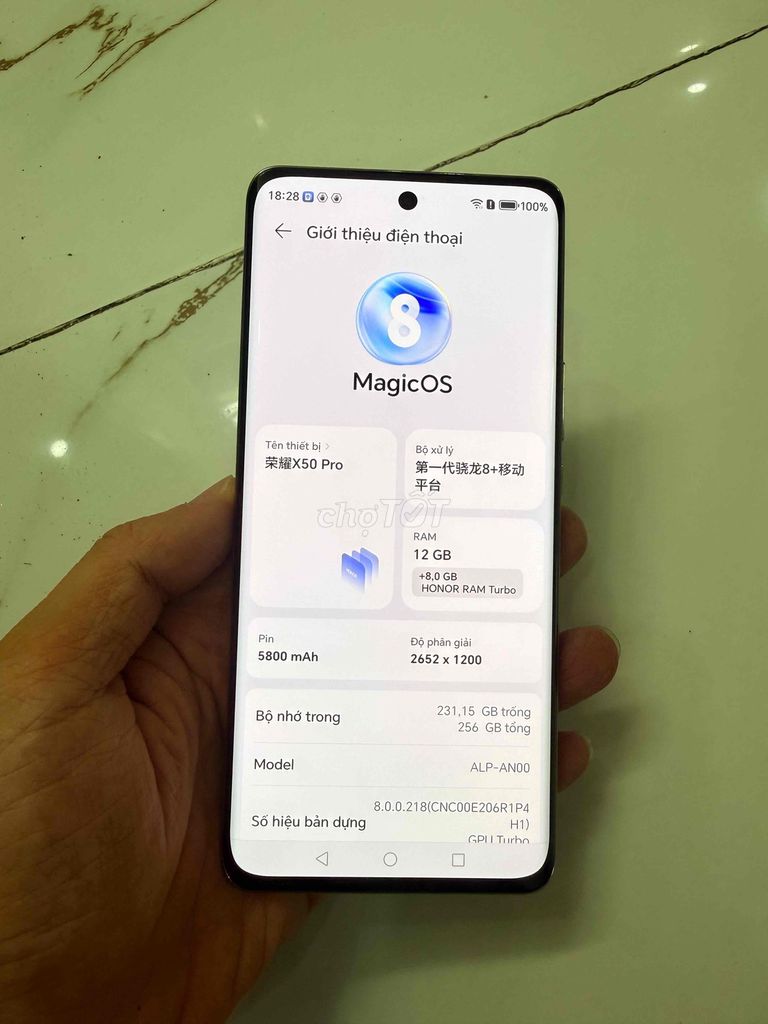 Honor X50 Pro 12GB/256GB Đen zin cũ pin 5800. Mua bán Điện thoại tại Quận Hà Đông Hà Nội được đăng bởi Mạnh Mobile hình 1