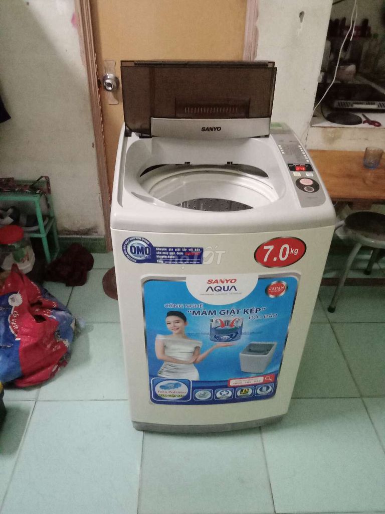 bán máy giặt Sanyo 7 kg bao lắp đặt hoàn thiện