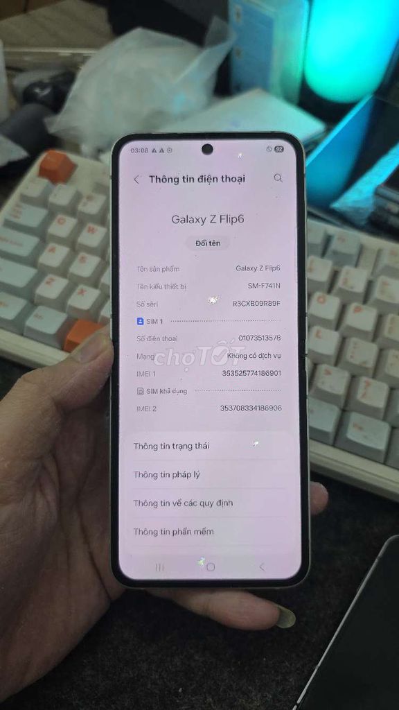 Z Flip6 12GB/256GB rêu siêu lành zin all. Mua bán Điện thoại tại Quận Thanh Xuân Hà Nội được đăng bởi Shandp thanh xuân hình 1
