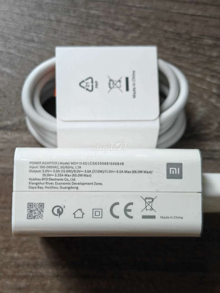 Sạc nhanh Xiaomi 65W Trắng. Mua bán Phụ kiện (Màn hình, Chuột...) tại Thành phố Buôn Ma Thuột Đắk Lắk được đăng bởi Minh hình 1