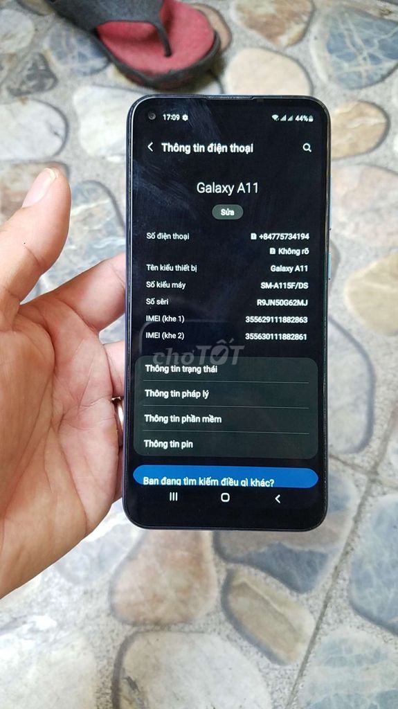 Samsung A11 Ram3/32gb Full Zin Đẹp Mượt Pin Trâu. Mua bán Điện thoại tại Quận Gò Vấp Tp Hồ Chí Minh được đăng bởi THMobileGV211 hình 4