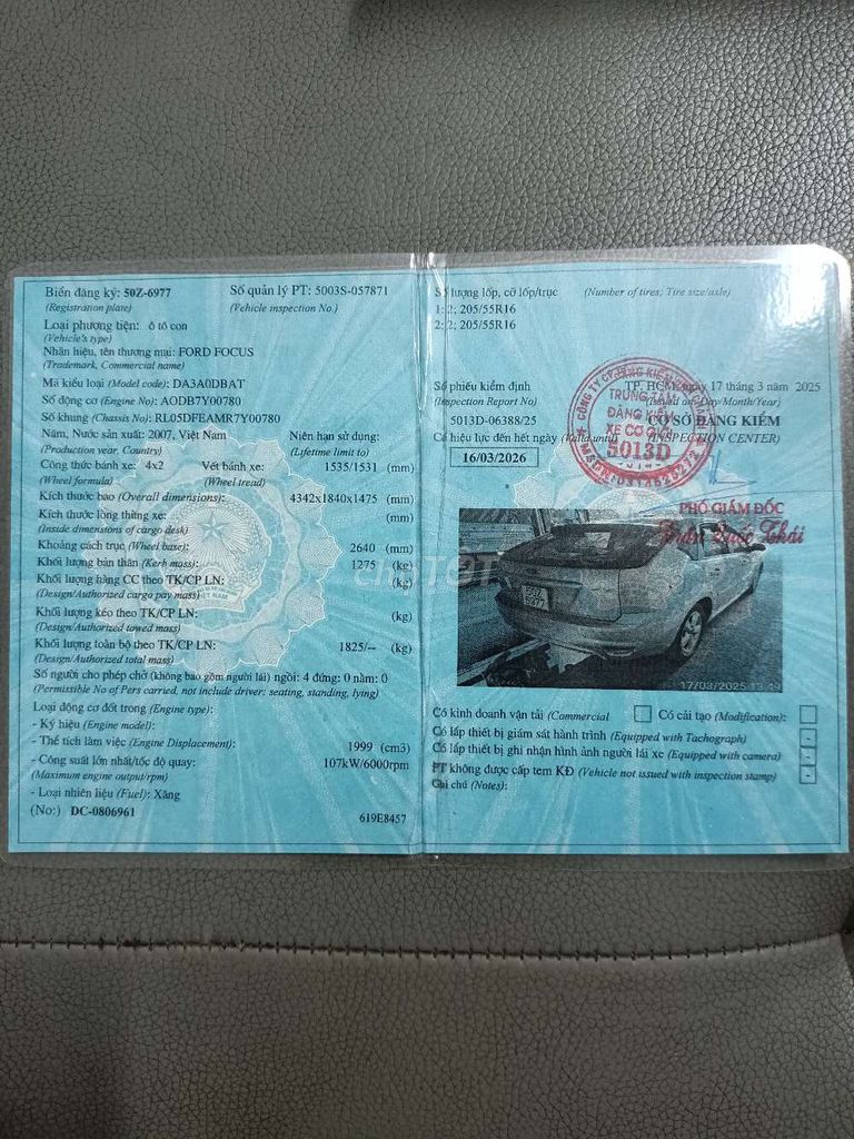 Ford Focus 1.8 AT 2009 Màu Vàng, 2 Chỗ. Mua bán Ô tô tại Quận Tân Phú Tp Hồ Chí Minh được đăng bởi anh tuấn hình 7