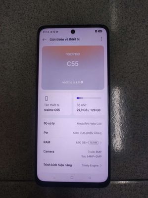 Realme C55 128GB Vàng