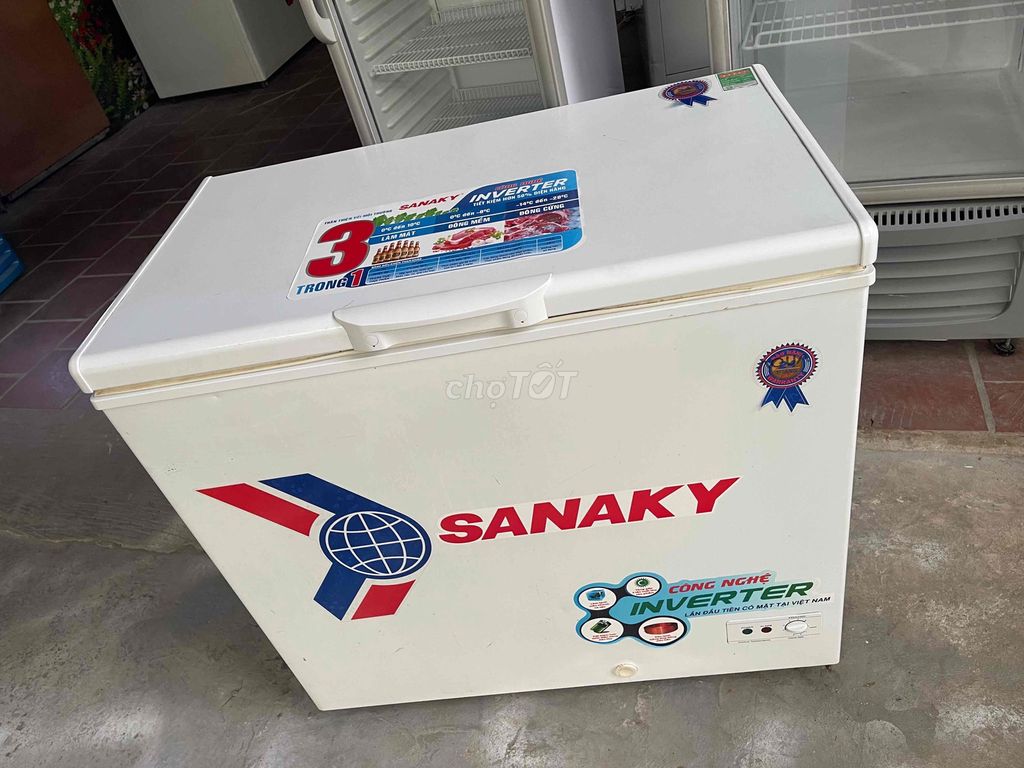 Tủ đông Sanaky Inverter 200 lít Trắng. Mua bán Tủ lạnh tại Quận Tân Phú Tp Hồ Chí Minh được đăng bởi cửa hàng thanh lý đồ cũ hình 1