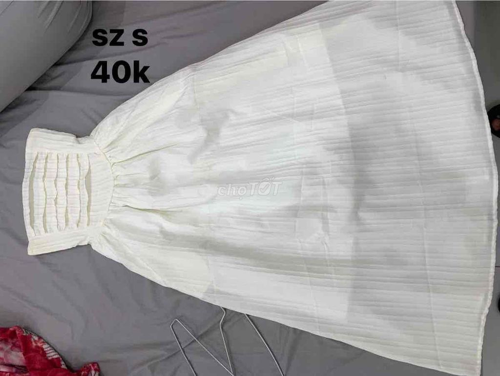 Váy Nữ Cotton Trắng Size S. Mua bán Quần áo tại Thành phố Đồng Xoài Bình Phước được đăng bởi Thuỳ Trang hình 1