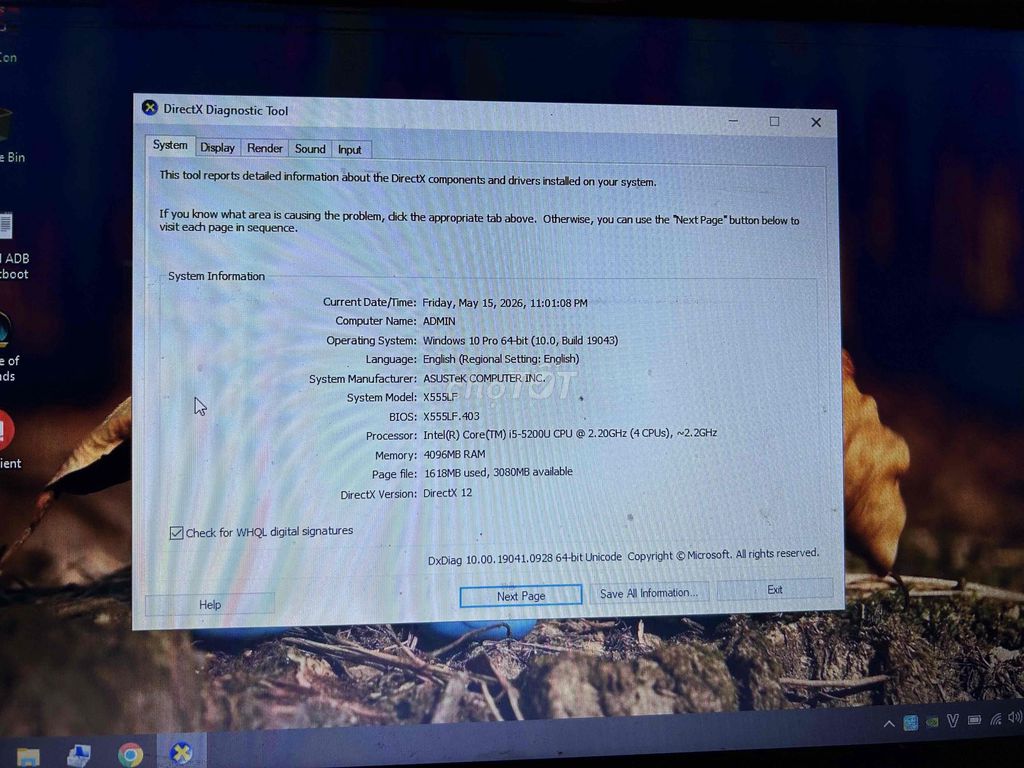 ASUS X555LF i5-5200U 8GB. Mua bán Laptop tại Quận Hai Bà Trưng Hà Nội được đăng bởi Hoàng Ngọc Hà hình 1