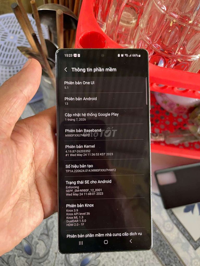 Samsung Note 20 8GB/256GB Android 13. Mua bán Điện thoại tại Huyện Bến Lức Long An được đăng bởi Hoàng Minh hình 1