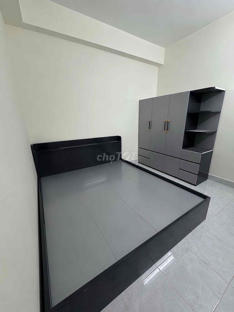 Giường ngủ Nhựa Đài Loan 1m6 x 2m Đen. Mua bán Giường, chăn ga gối nệm tại Quận 12 Tp Hồ Chí Minh được đăng bởi Thanh Hằng hình 1