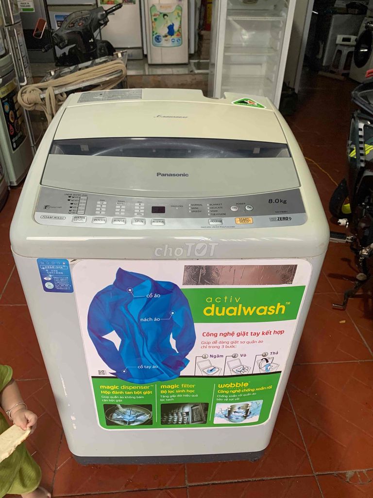 máy giặt panasonic 8kg bao giặt chăn thoải mái. Mua bán Máy giặt tại Thành phố Buôn Ma Thuột Đắk Lắk được đăng bởi thu phượng hình 1