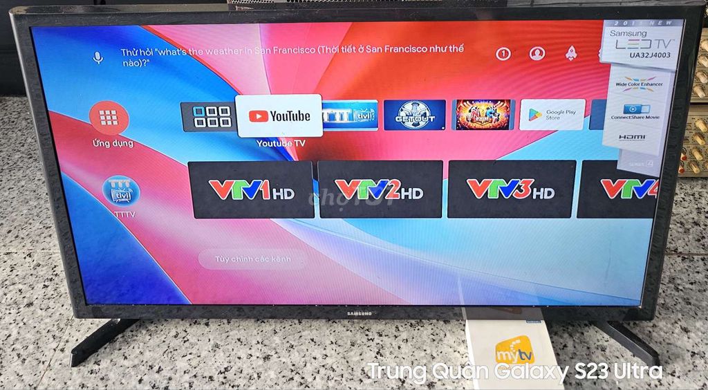 Tivi Samsung 32 inch Kèm Box My TV Giọng Nói. Mua bán Tivi, Âm thanh tại Thị xã Bến Cát Bình Dương được đăng bởi Nguyễn Trung Quân hình 1