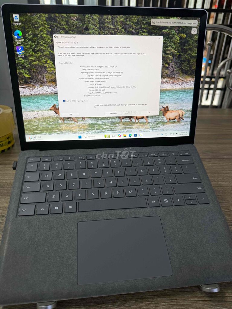 Microsoft Surface Laptop 4 Ryzen 5 16GB/256GB Xám. Mua bán Laptop tại Quận 3 Tp Hồ Chí Minh được đăng bởi Tâm Mai hình 1