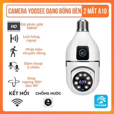 Camera Wifi Yoosee A10 1080P – Bóng Đèn 2 Mắt. Mua bán Máy ảnh, Máy quay tại Quận 10 Tp Hồ Chí Minh được đăng bởi Tùng HH