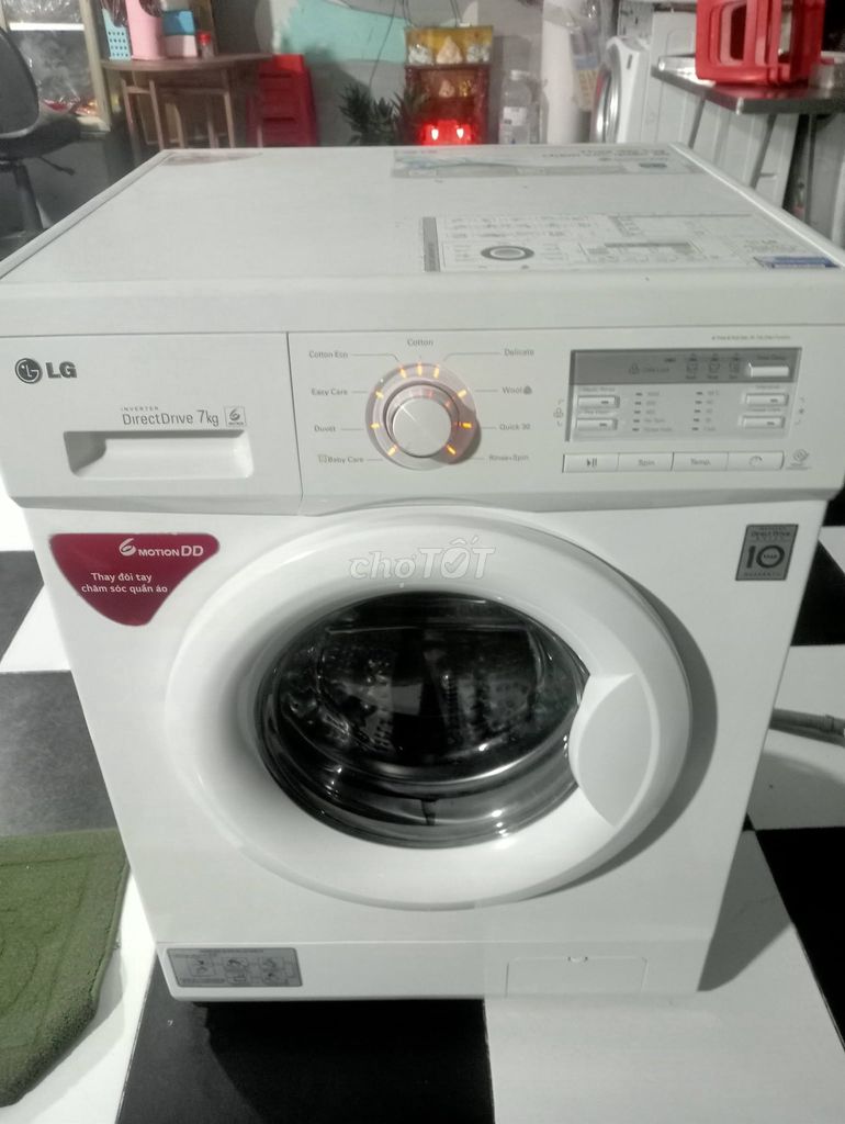 Máy giặt LG 7kg Inverter Trắng cũ. Mua bán Máy giặt tại Quận Tân Phú Tp Hồ Chí Minh được đăng bởi Hội Đồ Điện Tử hình 1