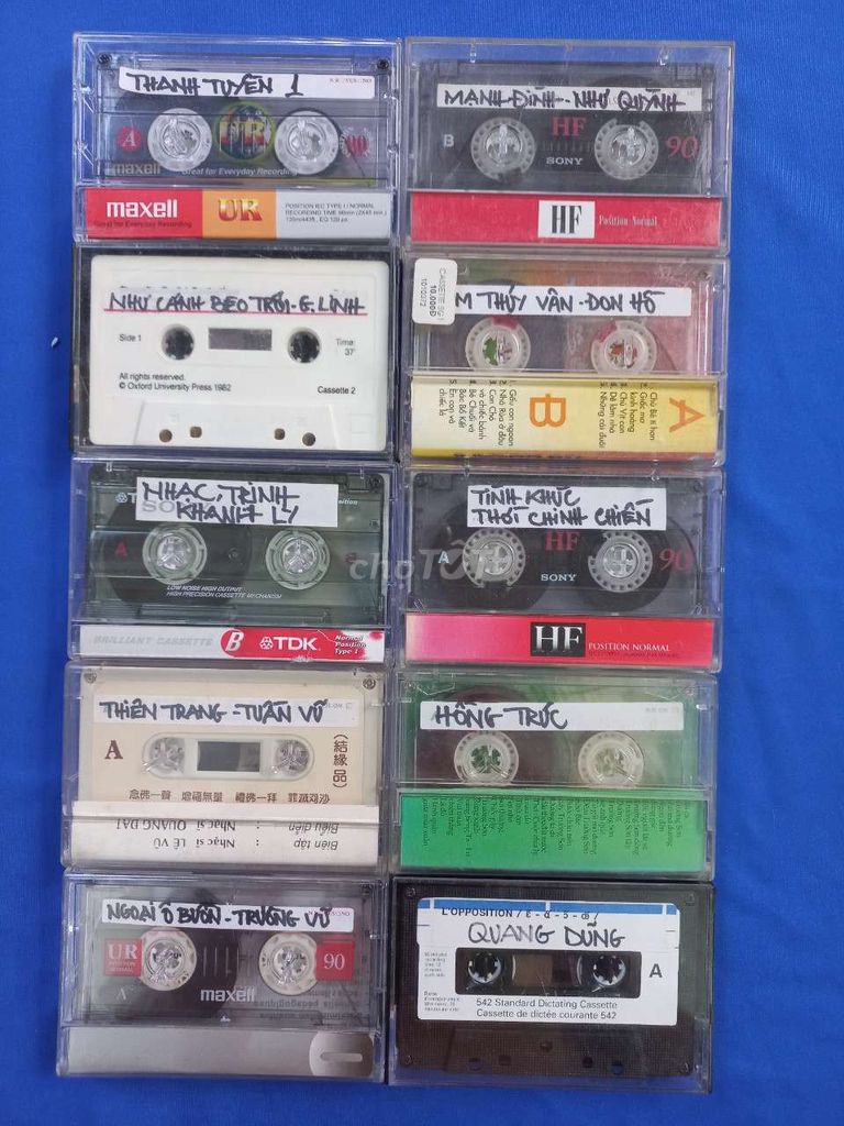 10 cuốn cassette nhạc vàng như hình nghe tốt hết