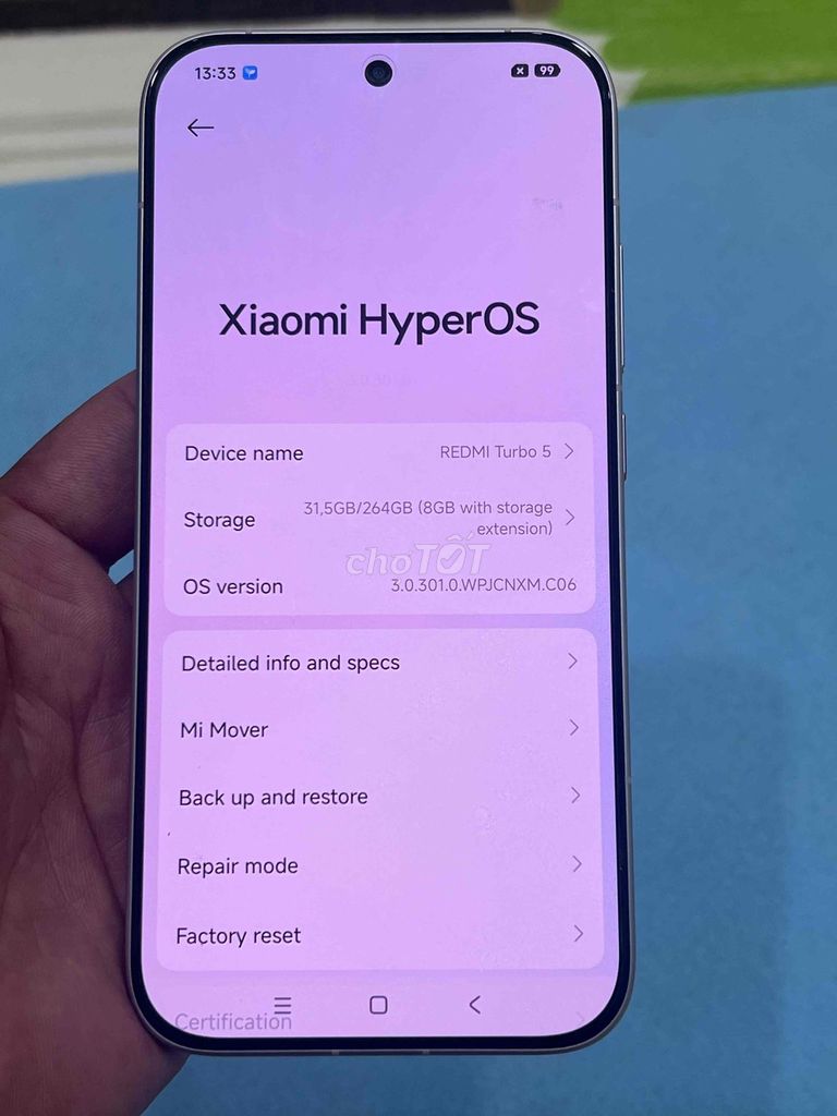 Xiaomi Redmi Turbo 5 16GB/256GB Trắng. Mua bán Điện thoại tại Quận Hoàng Mai Hà Nội được đăng bởi Nguyennoi hình 1