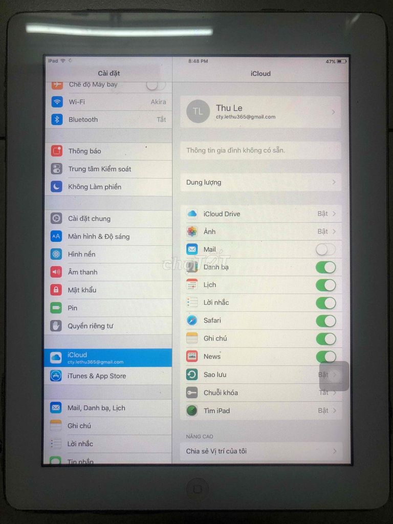 Ipad 2 ( Wifi ) MC979LL/A màn đẹp loa rè quên pass. Mua bán Máy tính bảng tại Quận 7 Tp Hồ Chí Minh được đăng bởi ĐồNhàThanhLý hình 4