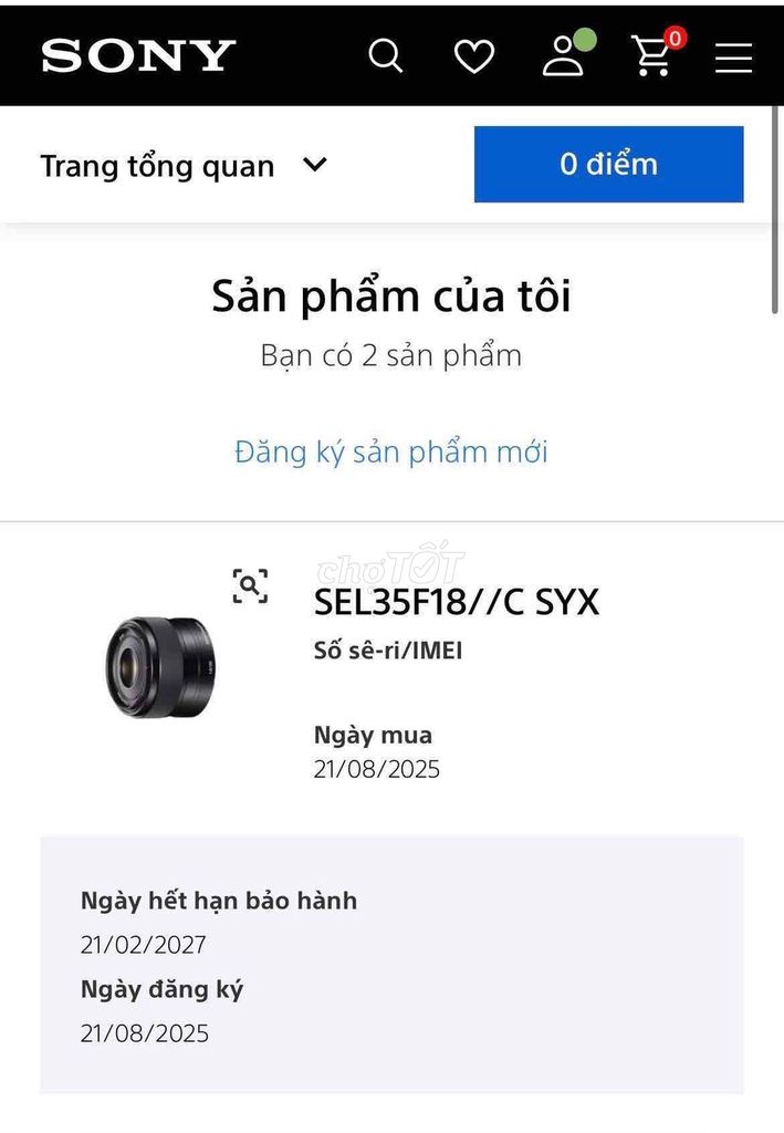 Ống kính Sony SEL35F18 Đen. Mua bán Máy ảnh, Máy quay tại Thành phố Long Khánh Đồng Nai được đăng bởi Đỗ Đạt hình 1