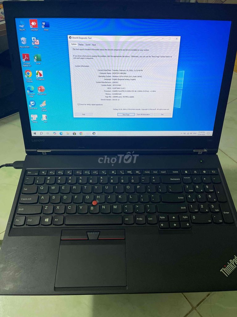 Lenovo ThinkPad L560. Mua bán Laptop tại Quận Bình Thạnh Tp Hồ Chí Minh được đăng bởi Henry Nguyen hình 1