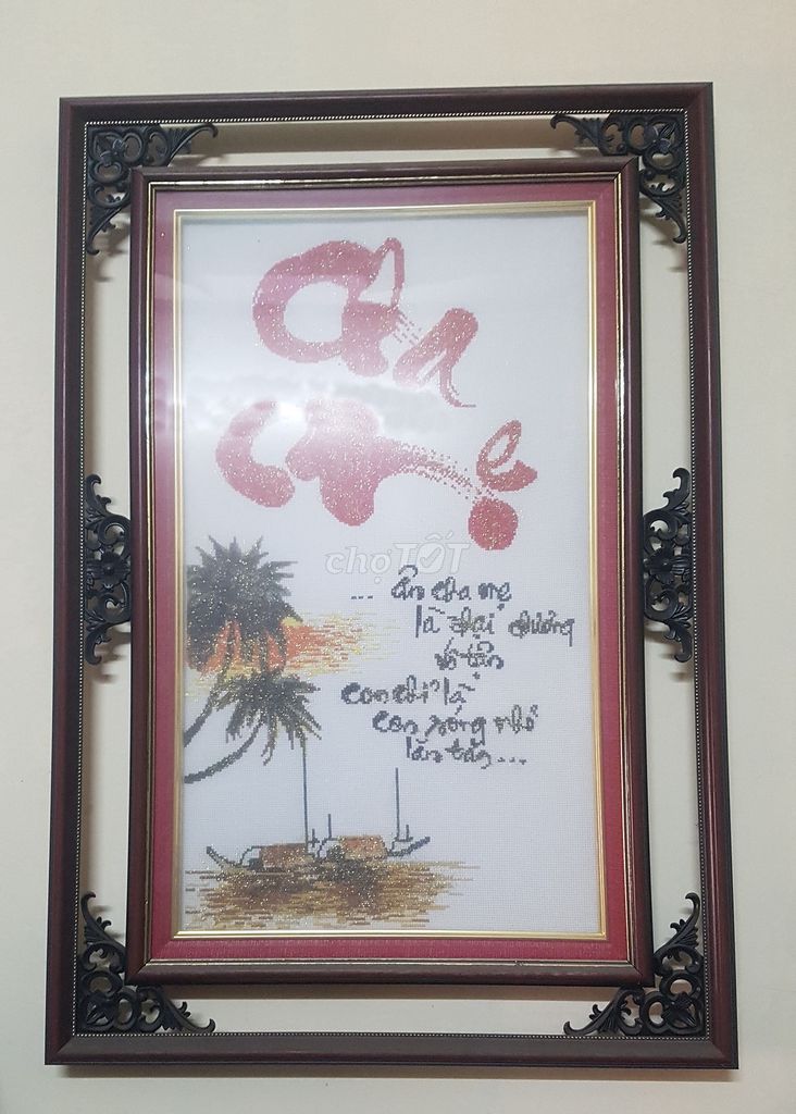 tranh thêu đã hoàn thiện (chữ thập). Mua bán Đồ sưu tầm, đồ cổ tại Quận Lê Chân Hải Phòng được đăng bởi Thế Vinh hình 1