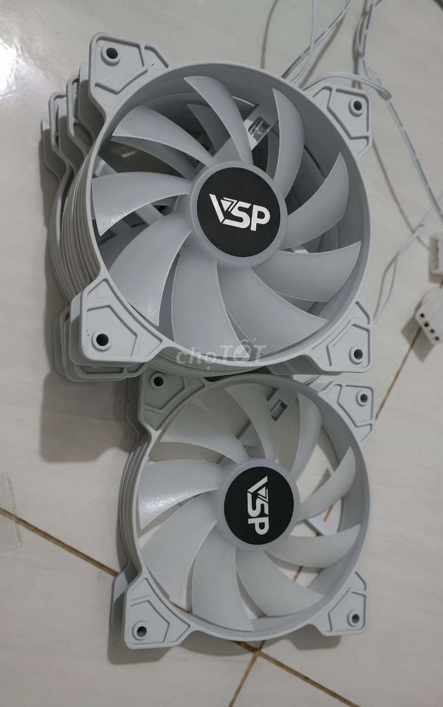 x4 Fan led RGB 12v 12cm không hub